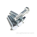 10.9 Grade Blue White Zink Outer Hexagon Bolt Din931